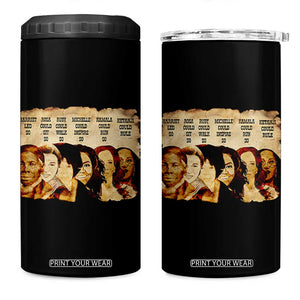 Black History Month 4 in 1 Can Cooler Tumbler African American Women Pride TS14 One Size: 16 oz Black Print Your Wear