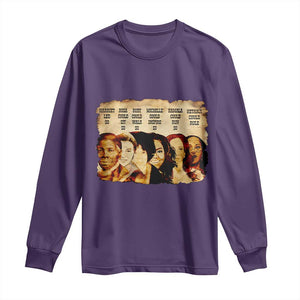 Black History Month Long Sleeve Shirt African American Women Pride TS14 Purple Print Your Wear