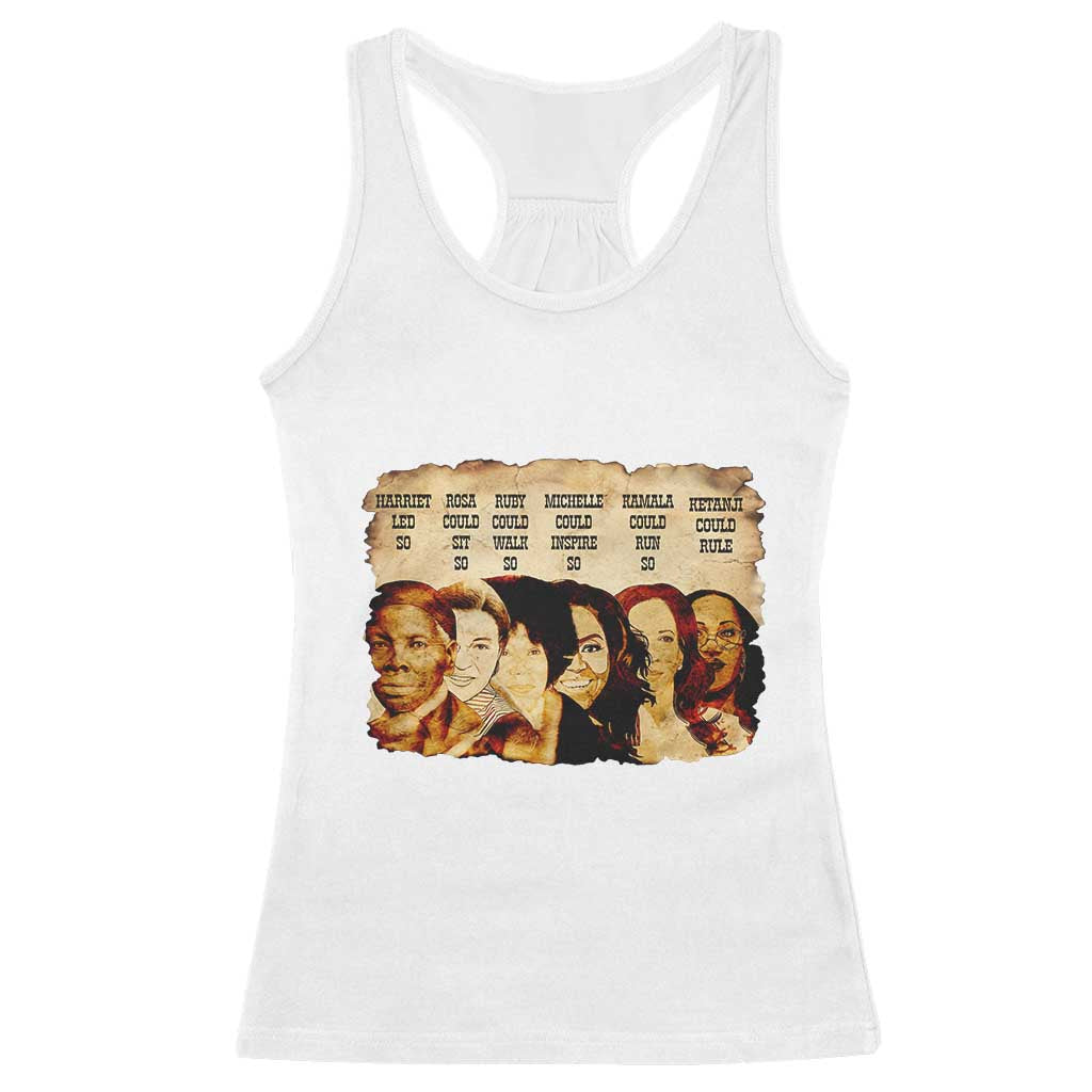 Black History Month Racerback Tank Top African American Women Pride TS14 White Print Your Wear
