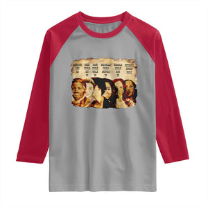 Black History Month Raglan Shirt African American Women Pride TS14 Sport Gray Red Print Your Wear