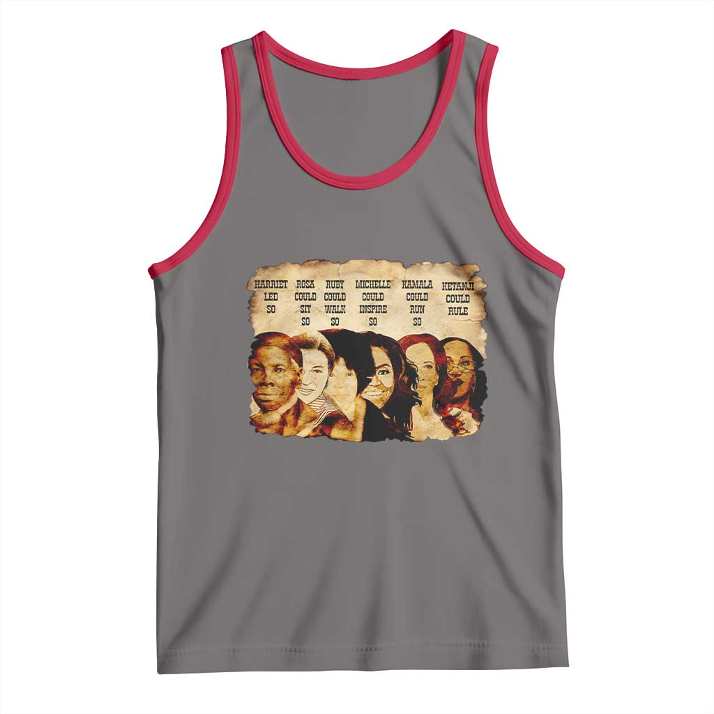 Black History Month Tank Top African American Women Pride TS14 Deep Heather Red Print Your Wear