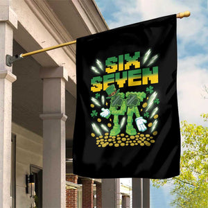 67 Italian Brainrot St Patricks Day Garden Flag Funny Six Seven Leprechaun Playing Baseball Meme TS14 Print Your Wear