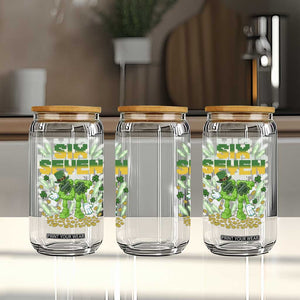 67 Italian Brainrot St Patricks Day Glass Can Funny Six Seven Leprechaun Playing Baseball Meme TS14 Print Your Wear