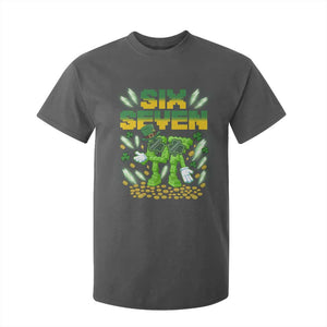 67 Italian Brainrot St Patricks Day T Shirt For Kid Funny Six Seven Leprechaun Playing Baseball Meme TS14 Dark Heather Print Your Wear