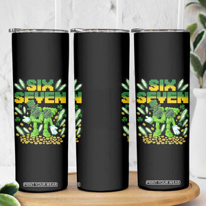67 Italian Brainrot St Patricks Day Skinny Tumbler Funny Six Seven Leprechaun Playing Baseball Meme TS14 Print Your Wear
