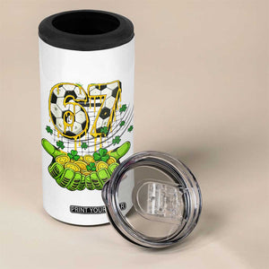 67 Soccer St Patricks Day 4 in 1 Can Cooler Tumbler Funny Six Seven Gen Alpha Meme Drip TS14 Print Your Wear