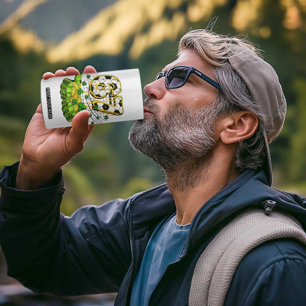 67 Soccer St Patricks Day 4 in 1 Can Cooler Tumbler Funny Six Seven Gen Alpha Meme Drip TS14 Print Your Wear