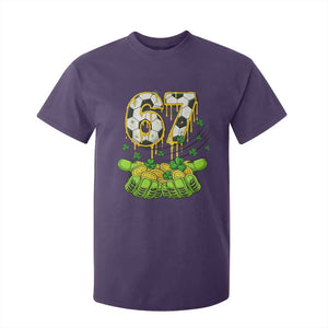 67 Soccer St Patricks Day T Shirt For Kid Funny Six Seven Gen Alpha Meme Drip TS14 Purple Print Your Wear