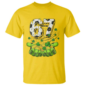 67 Soccer St Patricks Day T Shirt Funny Six Seven Gen Alpha Meme Drip TS14 Daisy Print Your Wear