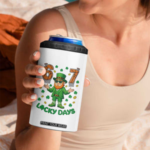 67 Basketball St Patricks Day 4 in 1 Can Cooler Tumbler Funny Six Seven Leprechaun Meme TS14 Print Your Wear