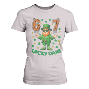 67 Basketball St Patricks Day T Shirt For Women Funny Six Seven Leprechaun Meme TS14 Ice Gray Print Your Wear