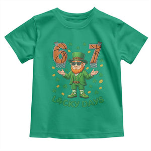 67 Basketball St Patricks Day Toddler T Shirt - Funny Six Seven Leprechaun Meme TS14 Irish Green Print Your Wear