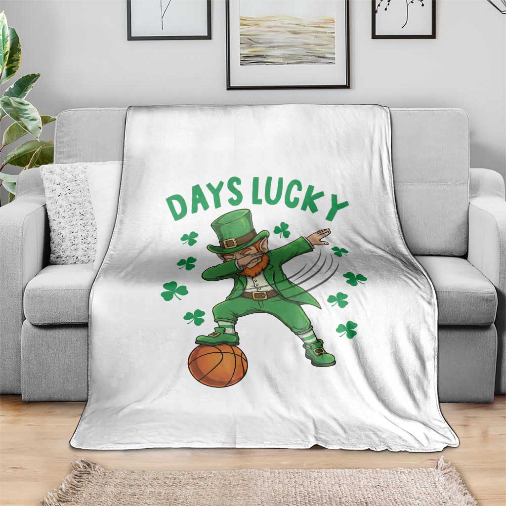 Funny Dabbing Leprechaun St Patricks Day Throw Blanket Days Lucky TS14 Print Your Wear