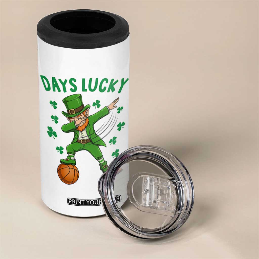 Funny Dabbing Leprechaun St Patricks Day 4 in 1 Can Cooler Tumbler Days Lucky TS14 Print Your Wear