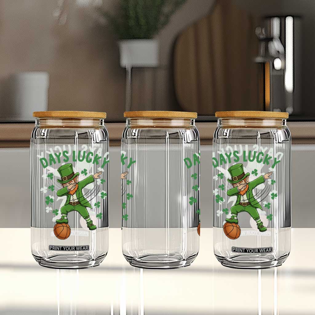 Funny Dabbing Leprechaun St Patricks Day Glass Can Days Lucky TS14 Print Your Wear