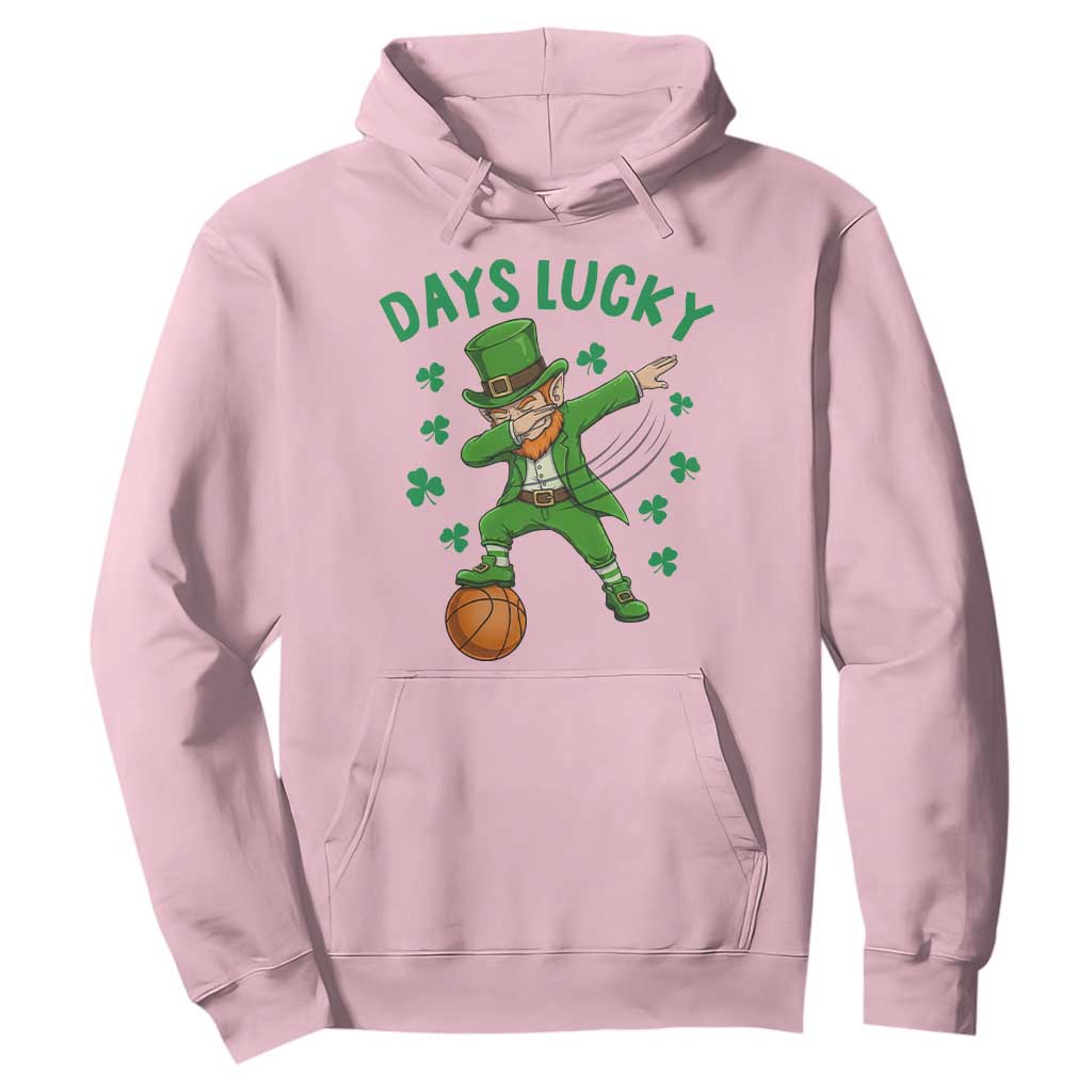Funny Dabbing Leprechaun St Patricks Day Hoodie Days Lucky TS14 Light Pink Print Your Wear