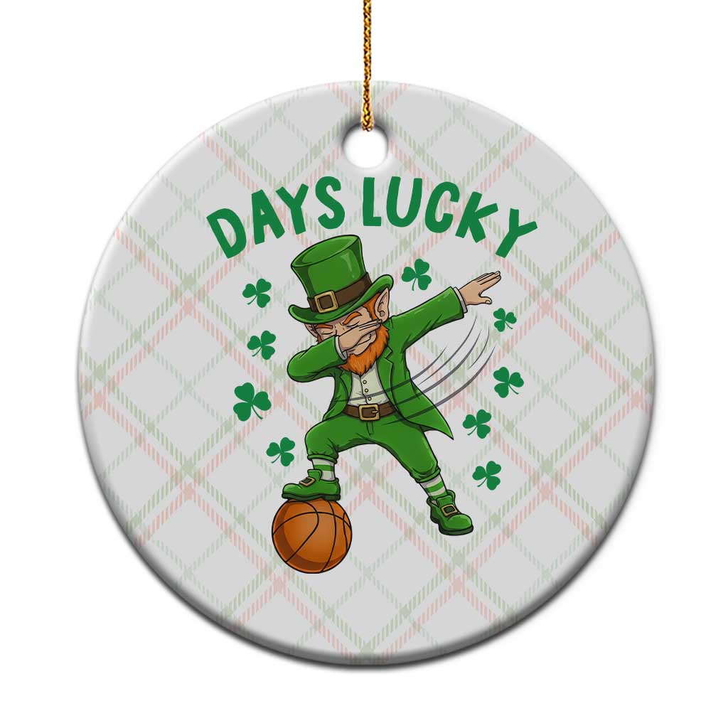 Funny Dabbing Leprechaun St Patricks Day Ceramic Ornament Days Lucky TS14 1pc Christmas Plaid Print Your Wear