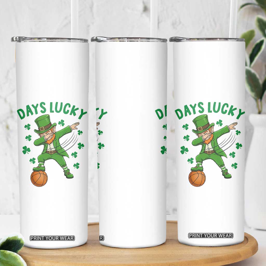 Funny Dabbing Leprechaun St Patricks Day Skinny Tumbler Days Lucky TS14 Print Your Wear