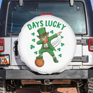 Funny Dabbing Leprechaun St Patricks Day Spare Tire Cover Days Lucky TS14 No hole White Print Your Wear
