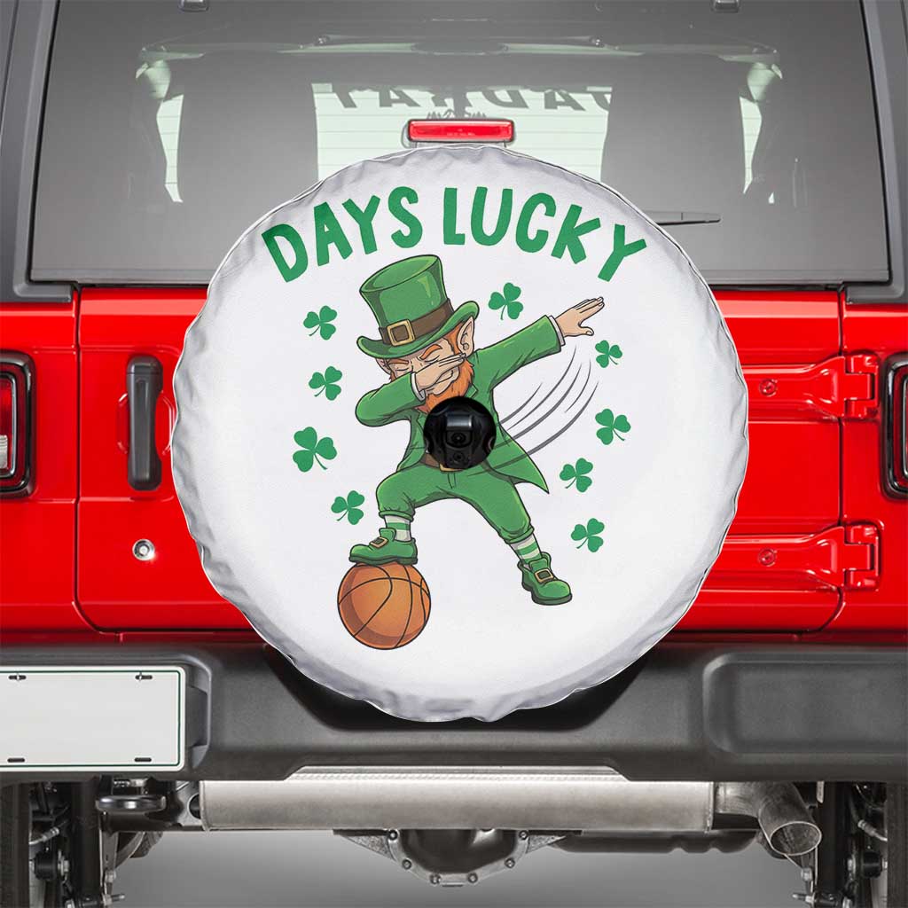 Funny Dabbing Leprechaun St Patricks Day Spare Tire Cover Days Lucky TS14 White Print Your Wear