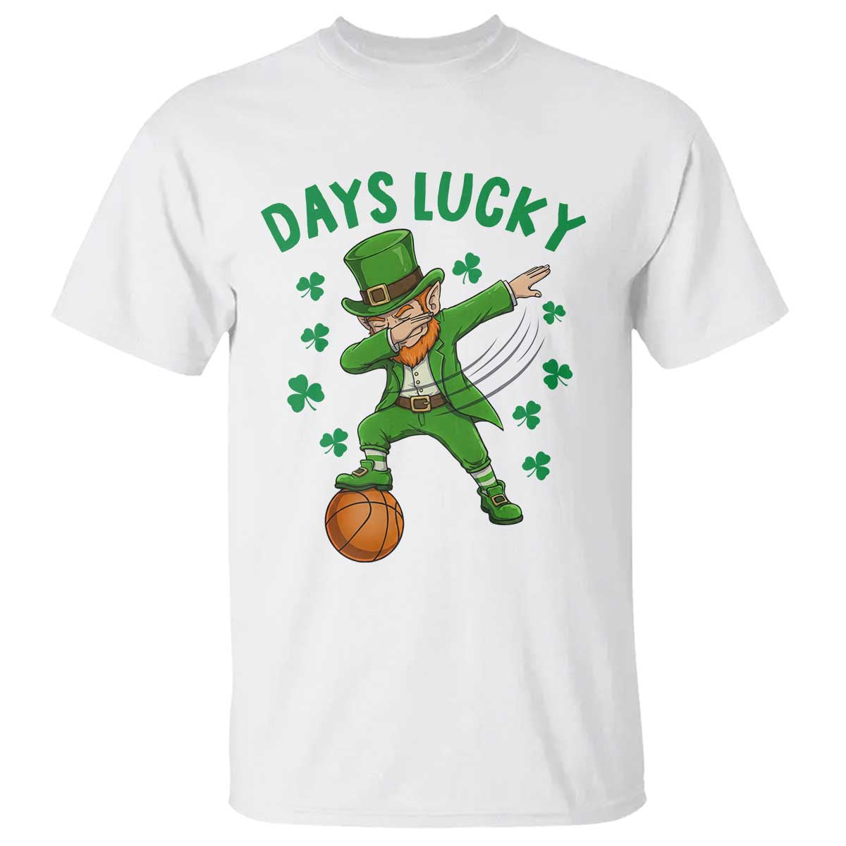 Funny Dabbing Leprechaun St Patricks Day T Shirt Days Lucky TS14 White Print Your Wear