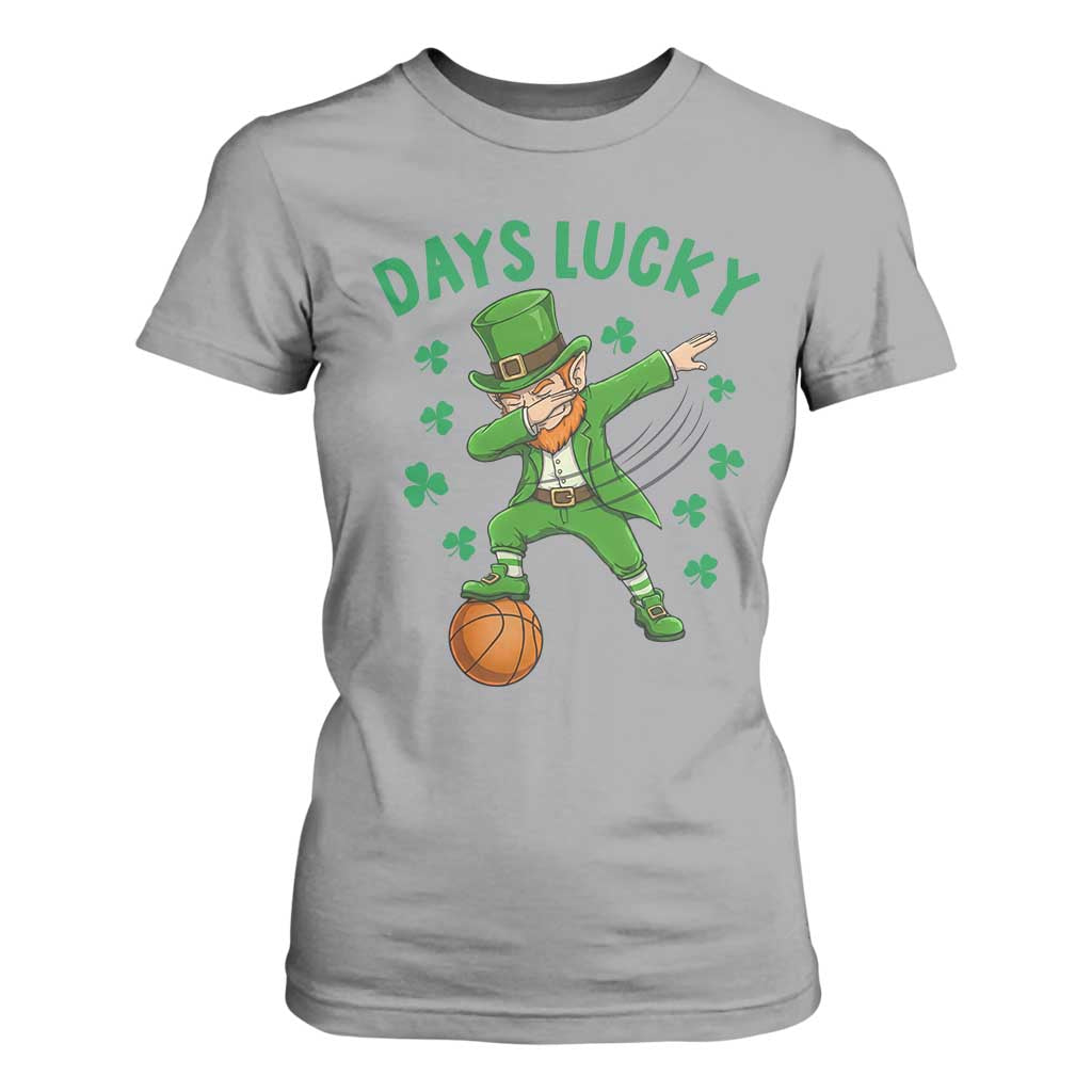 Funny Dabbing Leprechaun St Patricks Day T Shirt For Women Days Lucky TS14 Sport Gray Print Your Wear