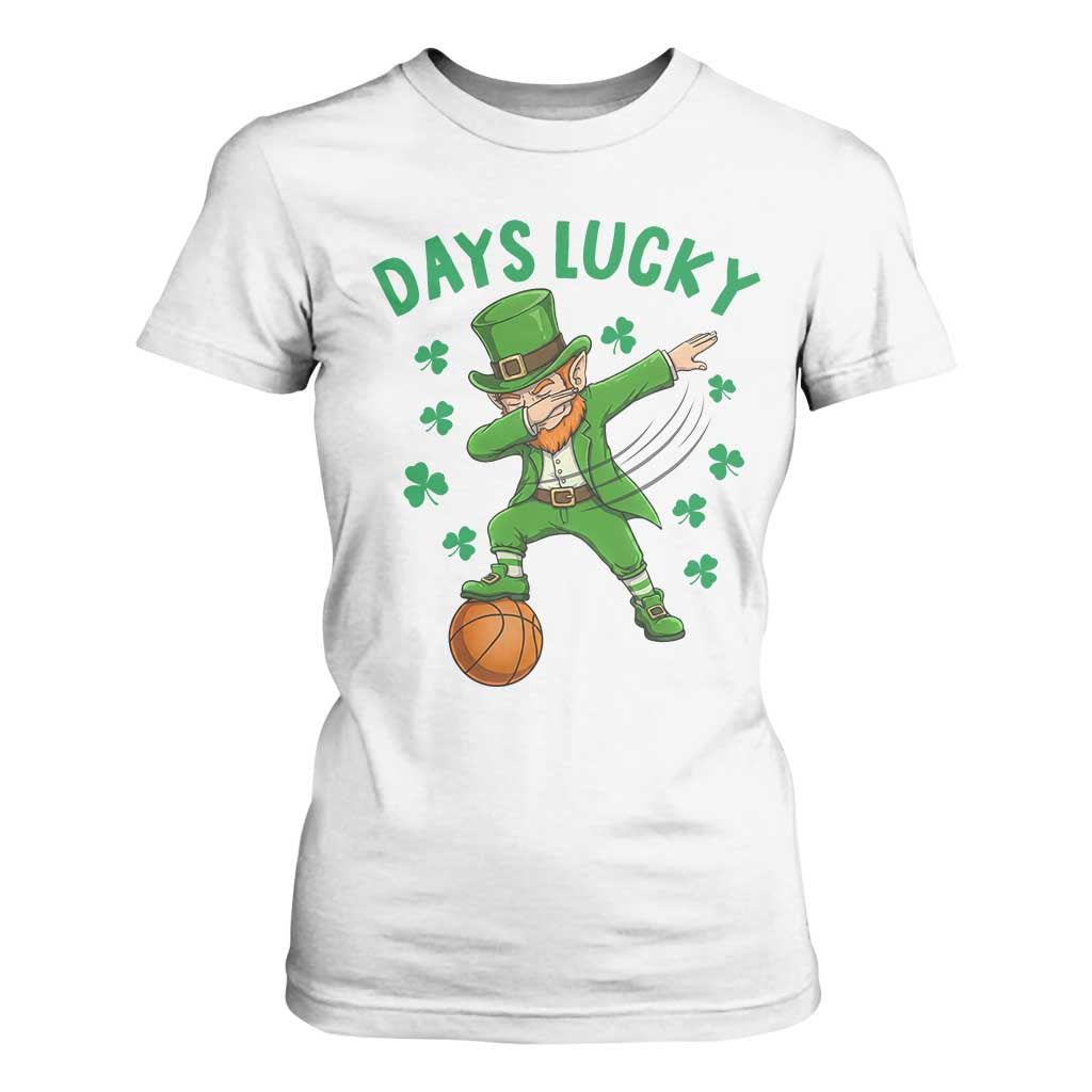 Funny Dabbing Leprechaun St Patricks Day T Shirt For Women Days Lucky TS14 White Print Your Wear