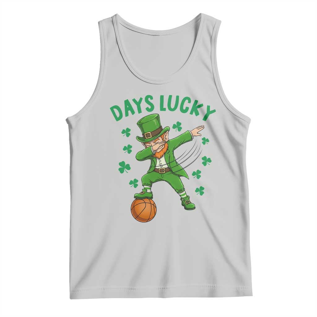 Funny Dabbing Leprechaun St Patricks Day Tank Top Days Lucky TS14 Ash Print Your Wear