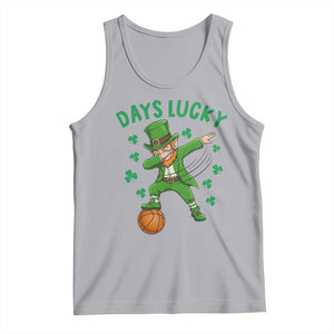 Funny Dabbing Leprechaun St Patricks Day Tank Top Days Lucky TS14 Athletic Heather Print Your Wear