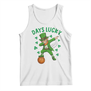 Funny Dabbing Leprechaun St Patricks Day Tank Top Days Lucky TS14 White Print Your Wear