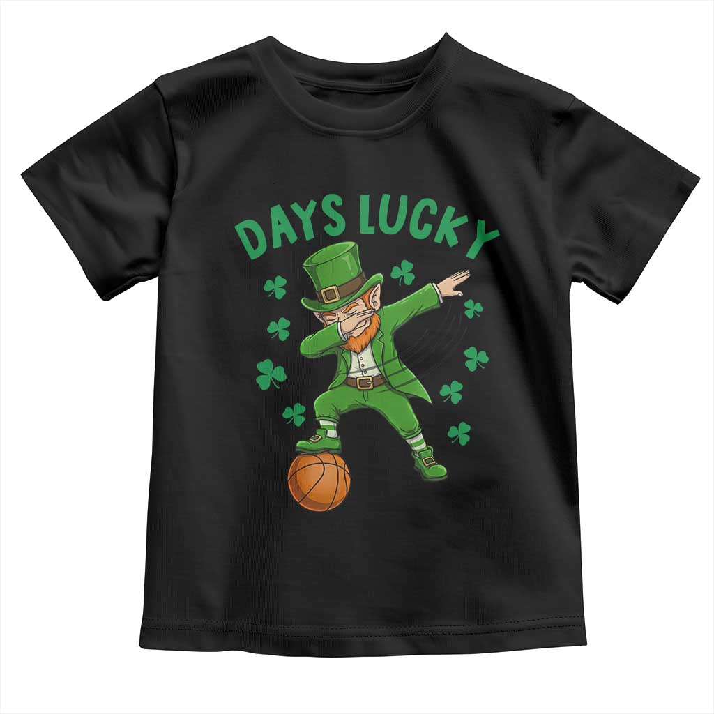 Funny Dabbing Leprechaun St Patricks Day Toddler T Shirt Days Lucky TS14 Black Print Your Wear