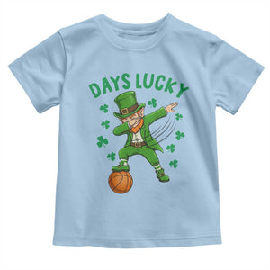 Funny Dabbing Leprechaun St Patricks Day Toddler T Shirt Days Lucky TS14 Light Blue Print Your Wear