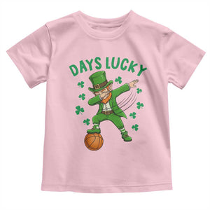 Funny Dabbing Leprechaun St Patricks Day Toddler T Shirt Days Lucky TS14 Light Pink Print Your Wear