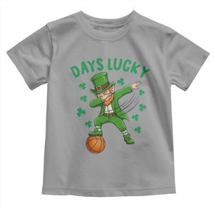 Funny Dabbing Leprechaun St Patricks Day Toddler T Shirt Days Lucky TS14 Sport Gray Print Your Wear