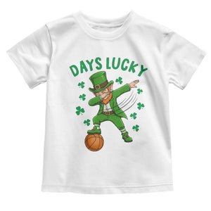 Funny Dabbing Leprechaun St Patricks Day Toddler T Shirt Days Lucky TS14 White Print Your Wear