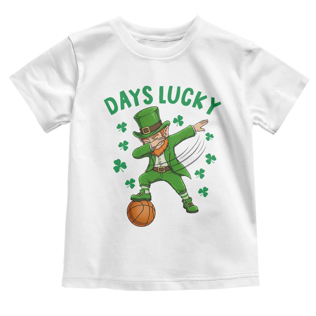 Funny Dabbing Leprechaun St Patricks Day Toddler T Shirt Days Lucky TS14 White Print Your Wear