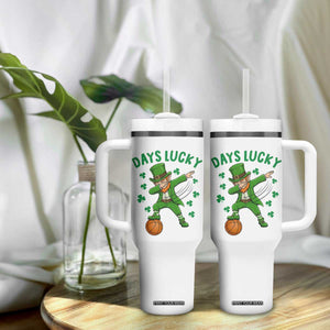 Funny Dabbing Leprechaun St Patricks Day Tumbler With Handle Days Lucky TS14 Print Your Wear