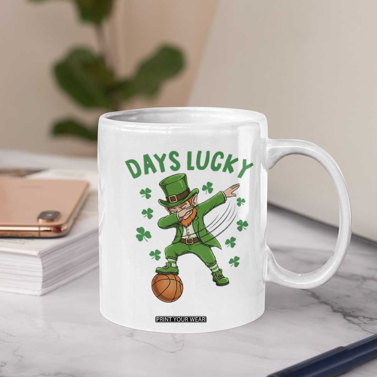 Funny Dabbing Leprechaun St Patricks Day Coffee Mug Days Lucky TS14 Print Your Wear