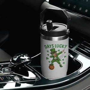 Funny Dabbing Leprechaun St Patricks Day Flip Straw Tumbler Days Lucky TS14 Print Your Wear