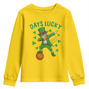 Funny Dabbing Leprechaun St Patricks Day Youth Sweatshirt Days Lucky TS14 Daisy Print Your Wear