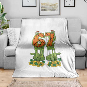 67 Basketball St Patricks Day Throw Blanket Funny Six Seven Gen Alpha Meme Drip TS14 Print Your Wear