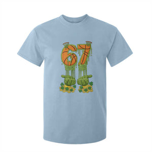 67 Basketball St Patricks Day T Shirt For Kid Funny Six Seven Gen Alpha Meme Drip TS14 Light Blue Print Your Wear