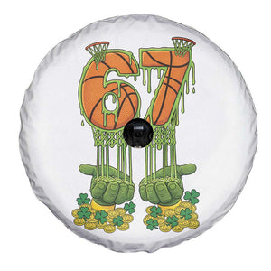 67 Basketball St Patricks Day Spare Tire Cover Funny Six Seven Gen Alpha Meme Drip TS14 Print Your Wear