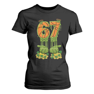 67 Basketball St Patricks Day T Shirt For Women Funny Six Seven Gen Alpha Meme Drip TS14 Black Print Your Wear