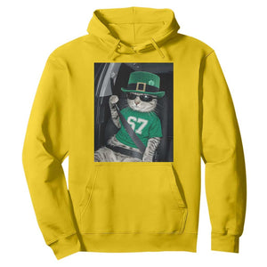 67 Cat St Patricks Day Hoodie Funny Cat Driver Leprechaun Meme TS14 Daisy Print Your Wear