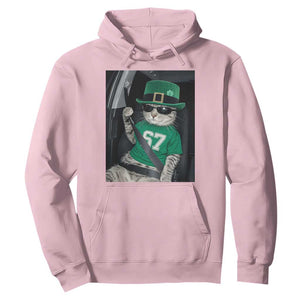 67 Cat St Patricks Day Hoodie Funny Cat Driver Leprechaun Meme TS14 Light Pink Print Your Wear