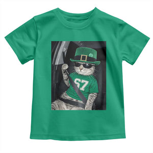 67 Cat St Patricks Day Toddler T Shirt Funny Cat Driver Leprechaun Meme TS14 Irish Green Print Your Wear