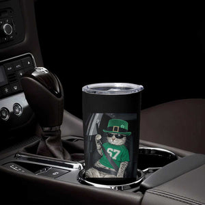 67 Cat St Patricks Day Tumbler Cup Funny Cat Driver Leprechaun Meme TS14 Print Your Wear