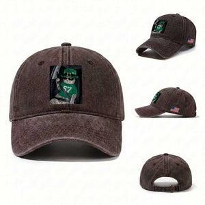 67 Cat St Patricks Day Washed Cotton Baseball Cap Funny Cat Driver Leprechaun Meme TS14 Washed Cap Universal Fit Dark Brown Print Your Wear