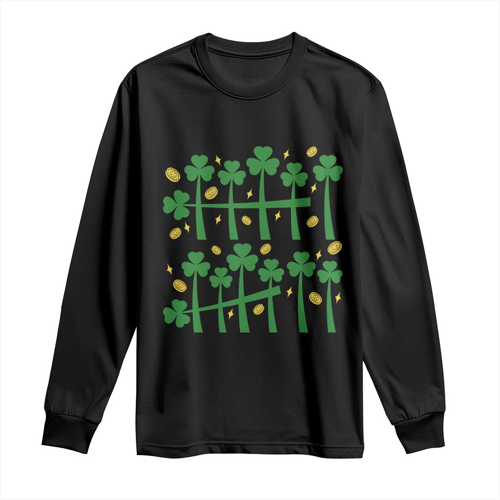 67 St Patricks Day Long Sleeve Shirt Funny Six Seven Gen Alpha Meme TS14 Black Print Your Wear